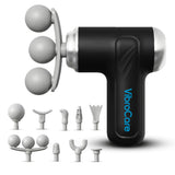 VibroCare Compact Massage Gun, Mini Deep Tissue Massager With 4 Attachments, Powerful Trigger Point Massage To Relieve Tension, Handheld Massager With 5 Intensity Levels, Rechargeable Battery,